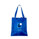 Sac pliable en RPET idéal pour transporter partout 50 g/m² couleur bleu roi vue avec impression