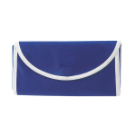 Sac pliable en non-tissé avec fermeture par velcro 80 g/m² couleur bleu marine vue avec impression