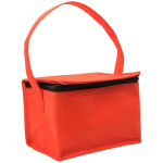 Sac isotherme classique avec espace pour six canettes 80 g/m² couleur rouge