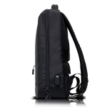 Sac à dos PC antivol en polyester et bandes réfléchissantes 15,6'' couleur noir