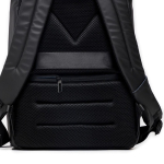 Sac à dos en polyester avec fermeture imperméable et port USB 15,6” couleur noir