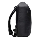 Sac à dos en polyester avec fermeture imperméable et port USB 15,6” couleur noir vue avec impression