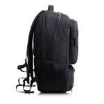 Sac à dos ordinateur avec poche isotherme et câble de charge 15,6” couleur noir vue avec impression