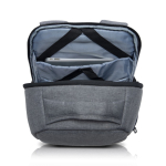Sac à dos antivol en nylon pour ordinateur avec poche arrière 15,6” couleur gris foncé