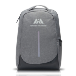 Sac à dos antivol en nylon pour ordinateur avec poche arrière 15,6” couleur gris foncé