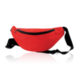 Banane en polyester 600D idéale pour la marche avec sangle ajustable couleur rouge