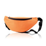 Banane en polyester 600D idéale pour la marche avec sangle ajustable couleur orange