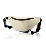 Banane en polyester 600D idéale pour la marche avec sangle ajustable couleur beige