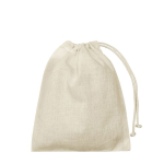 Sac en coton de grande taille pour un usage quotidien 110 g/m² couleur beige vue avec impression