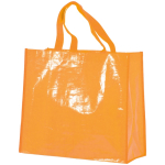 Sac de courses en nylon brillant et résistant 120 g/m² couleur orange