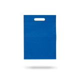 Petit sac en non-tissé coloré avec poignées creuses 80 g/m² couleur bleu roi
