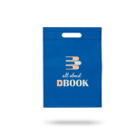 Petit sac en non-tissé coloré avec poignées creuses 80 g/m² couleur bleu roi