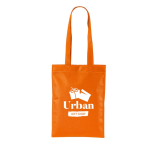 Sac en non-tissé avec longues poignées idéal pour les courses 70 g/m² couleur orange
