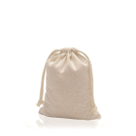Sac en coton avec cordons de transport 110 g/m² couleur beige