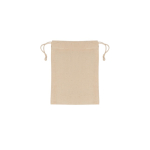 Sac en coton avec cordons de transport 110 g/m² couleur beige