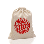 Sac en coton 100 % avec fermeture par cordon et nœud 180 g/m²