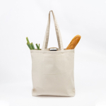 Sac en coton avec poche intérieure idéal pour les courses 310 g/m² Vue 1