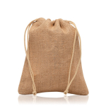 Sac artisanat en jute avec deux attaches intégrées couleur marron clair