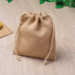 Sac artisanat en jute avec deux attaches intégrées couleur marron clair