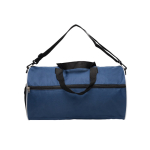 Sac de sport en polyester 600D avec poche pour chaussures couleur bleu marine