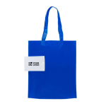 Sac pliable en non-tissé pour emporter partout 80 g/m² couleur bleu roi vue avec impression