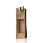 Sac en jute avec finition laminée pour bouteilles de vin 750 ml