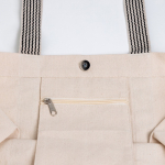 Sac en coton naturel avec anses de différentes couleurs 300 g/m2