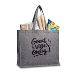 Sac en coton recyclé avec soufflet latéral 190 g/m² vue plusieurs couleurs