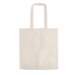 Sac durable en coton avec interlock et longues poignées 310 g/m² couleur beige