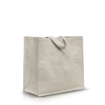 Sac multi-usage en coton recyclé résistant de 180 g/m² couleur beige vue avec impression