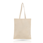 Sac personnalisé en coton recyclé 140 g/m2 Recycle Colors couleur beige