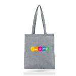 Sac personnalisé en coton recyclé 140 g/m2 Recycle Colors couleur gris foncé