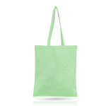Sac personnalisé en coton recyclé 140 g/m2 Recycle Colors couleur vert pistache