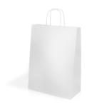 Sac de courses en papier kraft allongé avec soufflet 90 g/m² vue détaillée 7