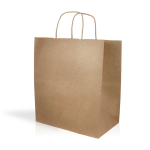 Sac kraft avec soufflet latéral résistant de 90 g/m² couleur naturel
