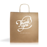 Sac écologique en papier kraft idéal pour les cadeaux 115 g/m2 couleur naturel