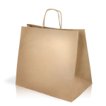 Sac très large en papier kraft pour faire les courses 100 g/m² couleur naturel