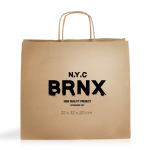 Sac très large en papier kraft pour faire les courses 100 g/m² couleur naturel