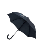 Parapluie automatique en polyester et poignée en caoutchouc Ø103 couleur noir vue avec impression