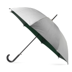 Parapluie automatique en polyester 190T avec extérieur argenté Ø102 couleur vert foncé