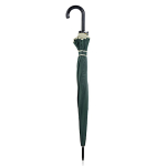 Parapluie automatique avec poignée en bois et 16 panneaux Ø120 couleur vert foncé