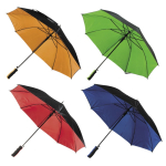 Parapluie automatique avec poignée en bois et 16 panneaux Ø120