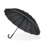 Parapluie automatique avec poignée en bois et 16 panneaux Ø 120 cm