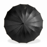 Parapluie automatique avec poignée en bois et 16 panneaux Ø 120 cm