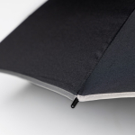 Parapluie pongé 190T élégant avec détails colorés Ø122 couleur gris clair