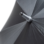 Parapluie pongé 190T élégant avec détails colorés Ø122 couleur gris clair