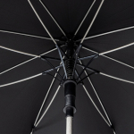 Parapluie pongé 190T élégant avec détails colorés Ø122 couleur gris clair