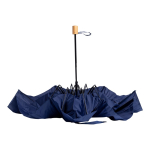 Parapluie manuel en pongé et métal avec housse et 8 panneaux Ø97 couleur bleu marine