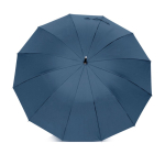 Parapluie automatique en pongé élégant avec 12 panneaux Ø105 couleur bleu marine