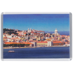 Aimant rectangulaire personnalisable avec papier à 1 face 90x60 mm